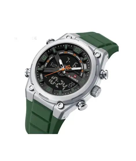 Naviforce Dual Master Watch For Men Green - (NF-9265-6)