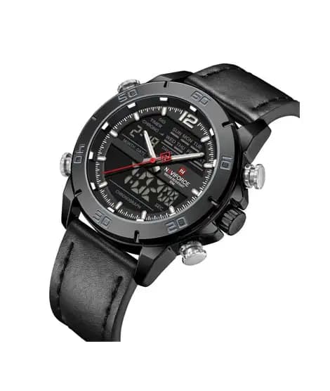 Naviforce DualTrack Edition Watch For Men Black - (NF-9253L-1)