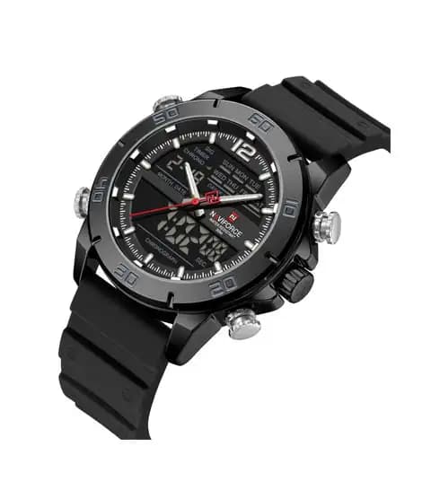 Naviforce DualTrack Edition Watch For Men Black - (NF-9253t-1)