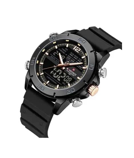 Naviforce DualTrack Edition Watch For Men Black - (NF-9253t-5)