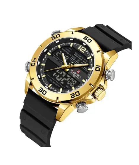 Naviforce DualTrack Edition Watch For Men Black - (NF-9253t-6)