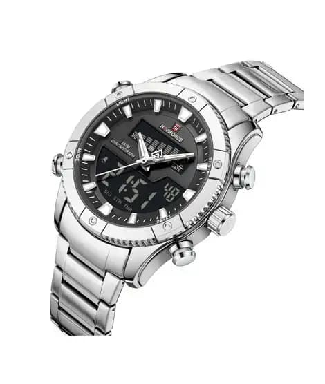Naviforce DualX Edition Watch For Men Silver - (NF-9259-7)