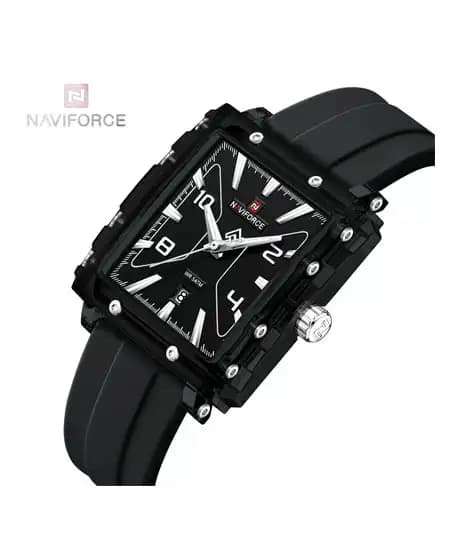 Naviforce Elite Frame Watch For Men Black - (NF-6112-1)