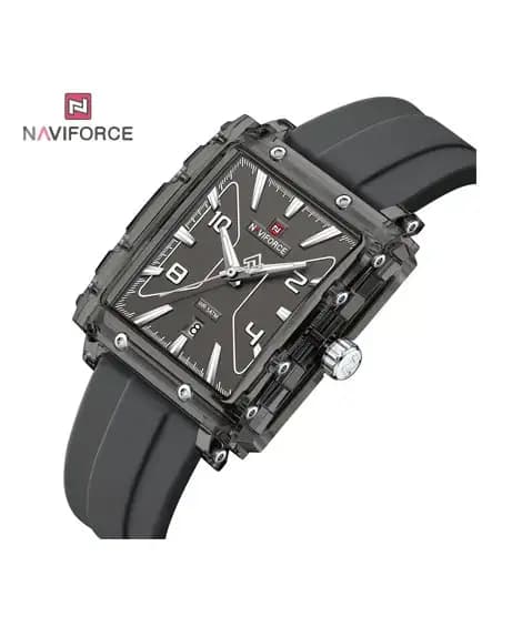 Naviforce Elite Frame Watch For Men Black - (NF-6112-3)