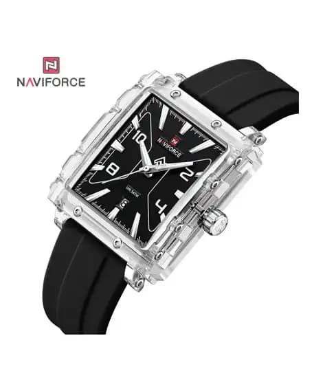 Naviforce Elite Frame Watch For Men Black - (NF-6112-4)