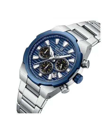 Naviforce Executive Chrono Watch For Men Silver - (NF-8081-4)