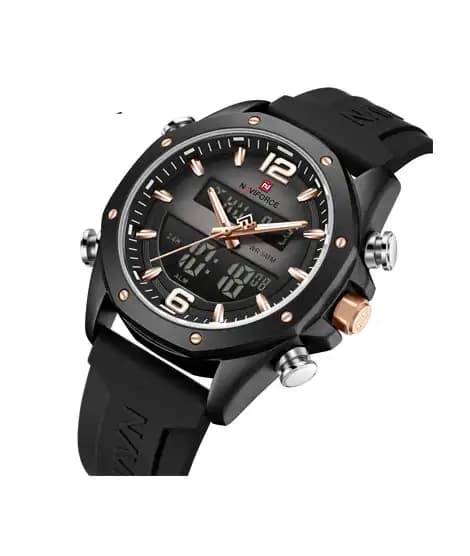 Naviforce Global Master Watch For Men Black - (NF-9264-3)