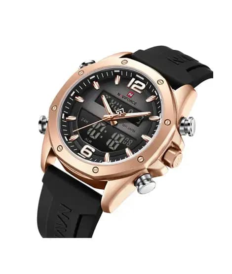 Naviforce Global Master Watch For Men Black - (NF-9264-4)