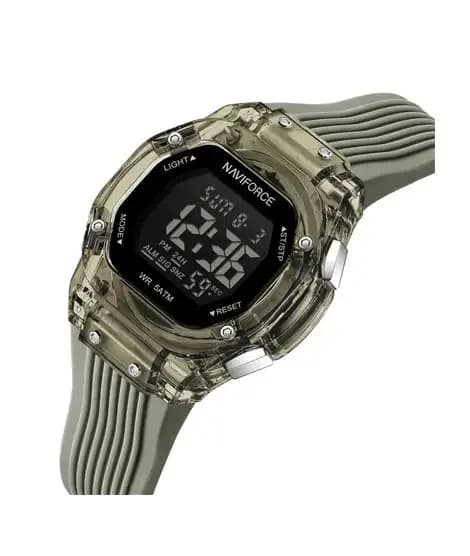 Naviforce Lady Tech Edition Watch For Women Grey- (NF-6114-3)
