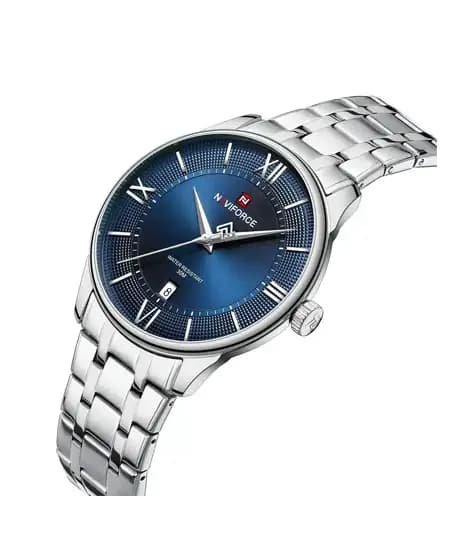 Naviforce Signature Formal Edition Watch For Men Silver - (NF-9272s-3)