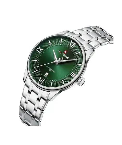 Naviforce Signature Formal Edition Watch For Men Silver - (NF-9272s-4)