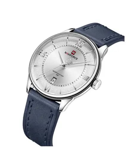 Naviforce Slim Date Edition Watch For Men Blue - (NF-9272l-7)