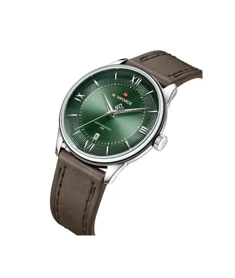 Naviforce Slim Date Edition Watch For Men Dark Brown - (NF-9272l-5)