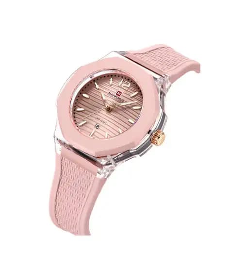 Naviforce Textura Watch For Women Pink- (NF-6109-6)