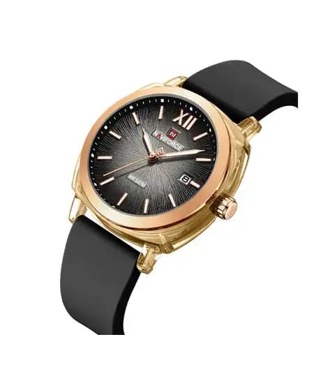 Naviforce Zoya Elegance Watch For Women Black - (NF-6111-6)