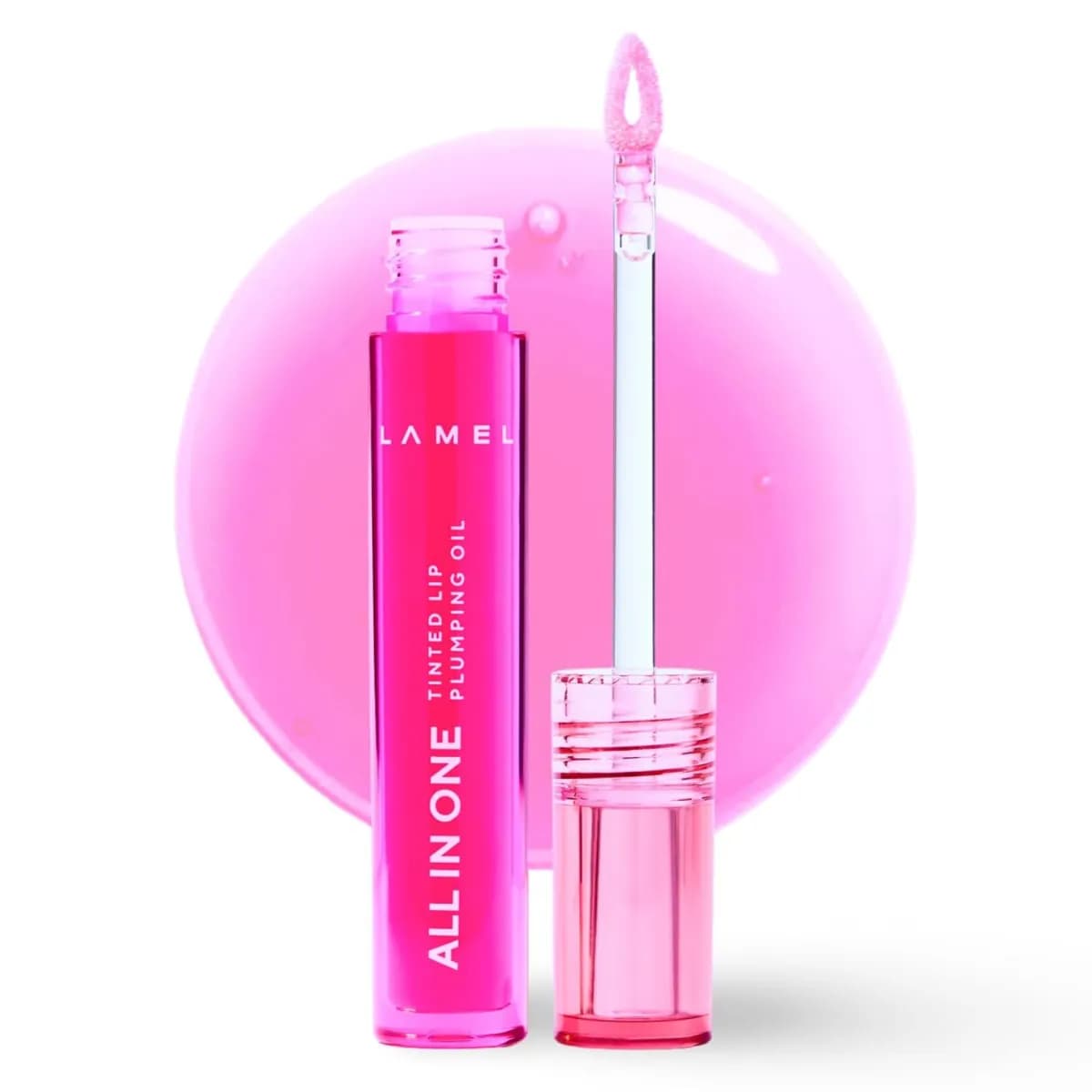 Lamel All In One Lip Tinted Plumping Oil - 404 Berry Ice