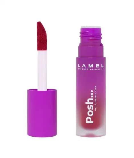 Lamel Posh Matte Liquid Lip Stain 407 Wine Red
