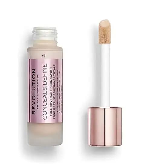 Revolution Conceal & Define Foundation 23ml - F3