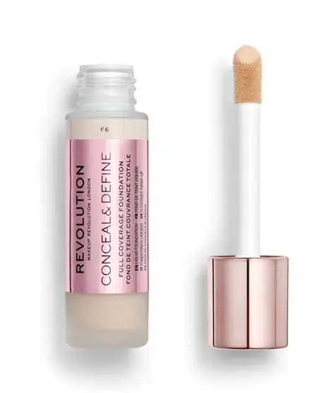 Revolution Conceal & Define Foundation 23ml - F6