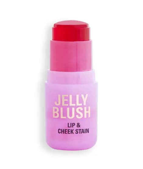 Revolution Jelly Blush Stick Lip and Cheek Stain - Strawberry Pink