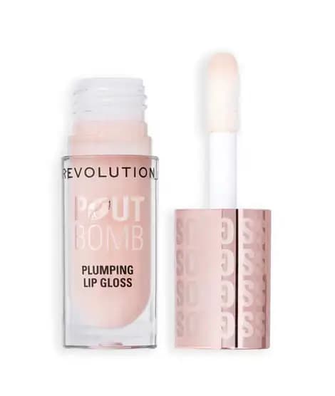 Revolution Pout Bomb Plumping Lip Gloss - Milky Sheer Holo