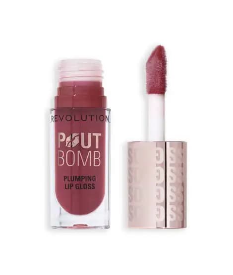 Revolution Pout Bomb Plumping Lip Gloss - Wild Mauve Pink