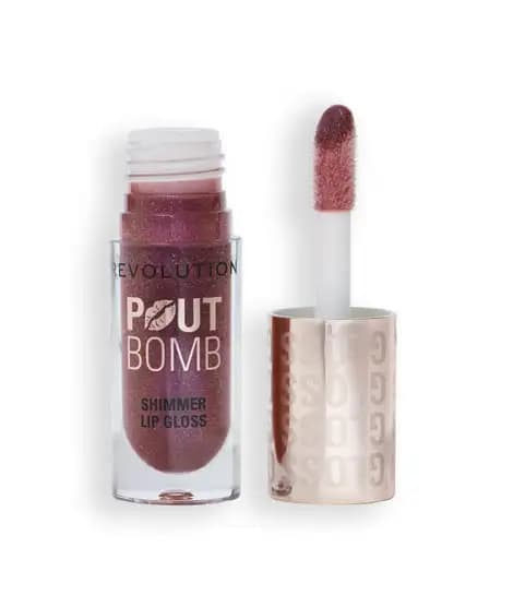 Revolution Pout Bomb Shimmer Lip Gloss - Berry Lustre