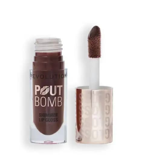Revolution Pout Bomb Shimmer Lip Gloss - Chocolate Sparkle