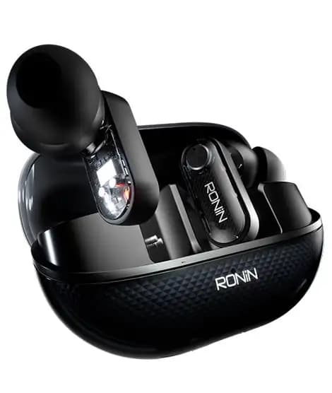 Ronin Glaze ENC Wireless Earbuds (R-7145)-Black