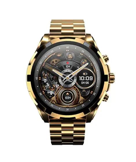 Ronin Luxe Smart Watch Stainless Steel (R-014)-Golden