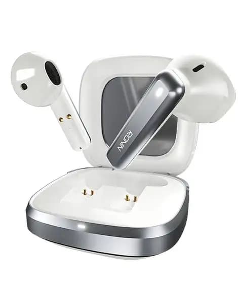 Ronin Mashion Pro Wireless Earbuds (R-7140)-White Grey