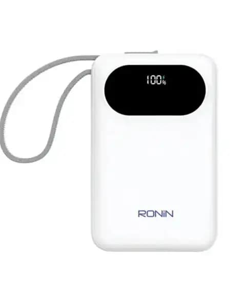 Ronin Pulse 10000 mAh Power Bank (R-4065)-White