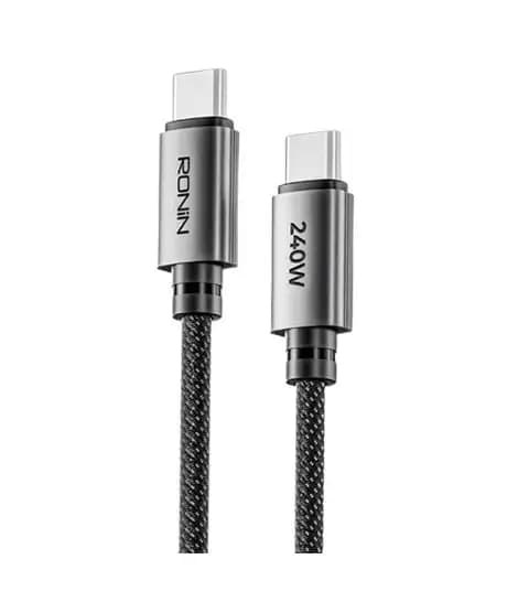 Ronin Rush Type-C To Type-C Cable Black (R-2050)