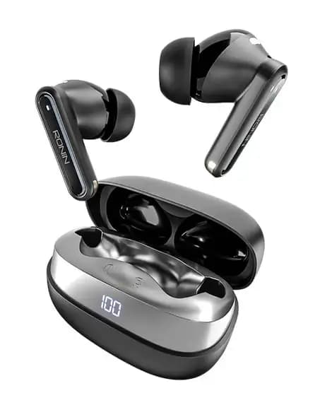Ronin Vector ANC Wireless Earbuds (R-7120)-Black