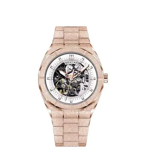 Benyar Royal Auto Series Watch For Men Beige - (BY-5212-1)