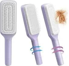 Genshirt Self Cleaning Anti Static Hair Brush