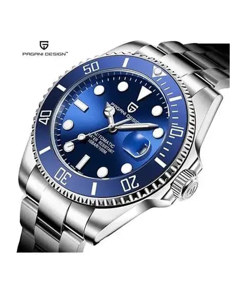 Pagani Design Automatic Submariner Watch For Men Silver (PD-1661-9)