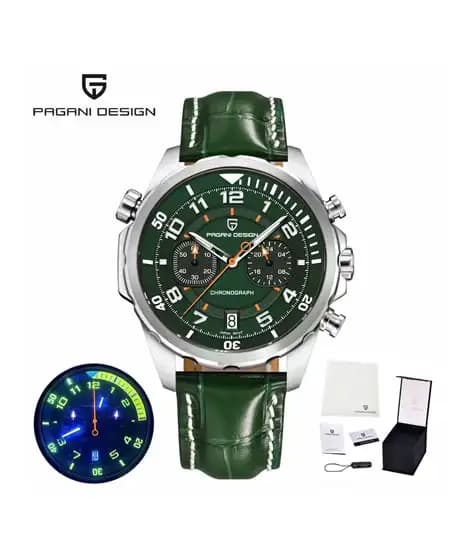 Pagani Design Chronograph TMI VK64 Watch For Men Green (PD-1811-2)
