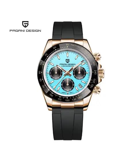 Pagani Design Daytona Seiko VK63 Watch For Men Black (PD-1664-7)
