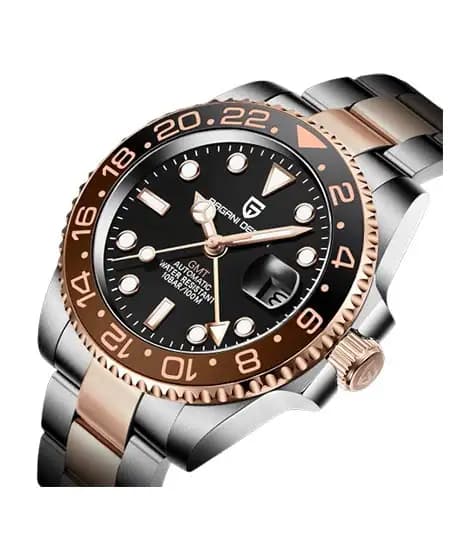 Pagani Design Men's Watch Two Tone Silver (PD-1662-9)