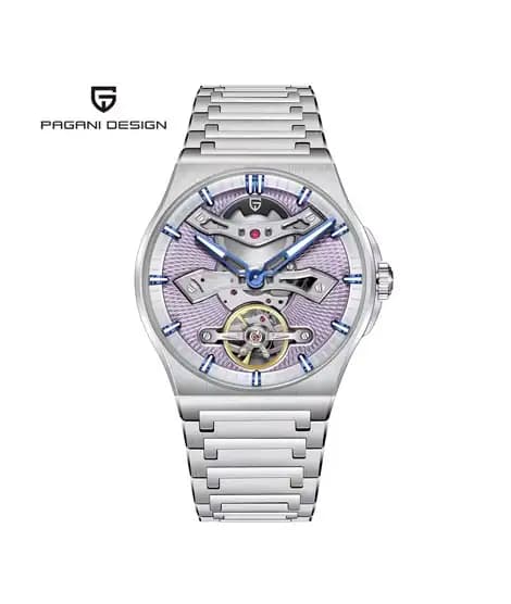 Pagani Design Skeleton Design Watch For Men Silver (PD-YS028-5)