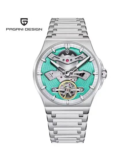 Pagani Design Skeleton Design Watch For Men Silver (PD-YS028-6)