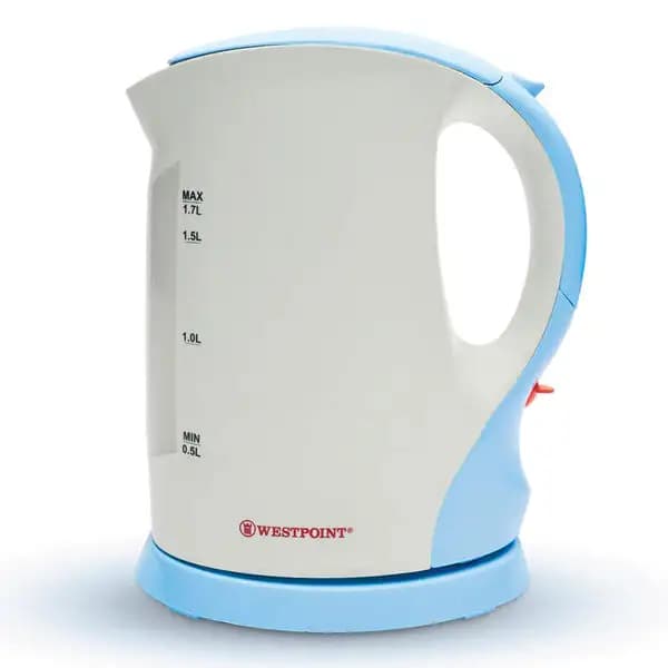Westpoint WF-3117 Deluxe Cordless kettle, Cordless convenience and fast-boiling, 1.7 liter Capacity along with 2200W