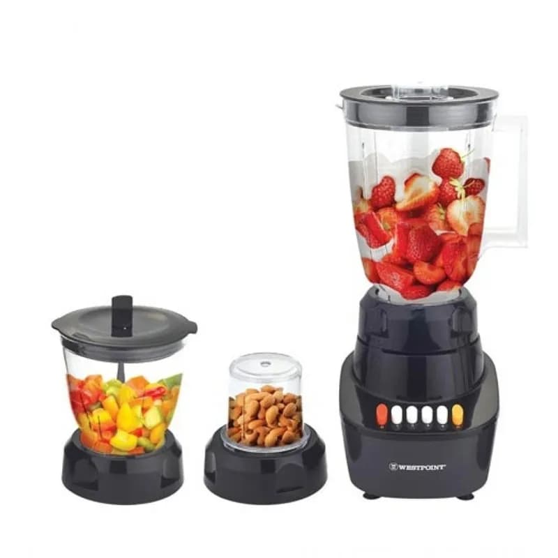 Westpoint WF-333 3 in 1 Blender, and grinder unbreakable polycarbonate jar/bowl fully high Speed, energy efficient pure copper 800w
