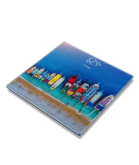 Beurer Boats Glass Bathroom Scale (GS-215)