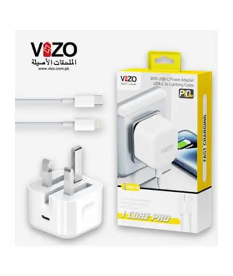 Vizo iCore Pro Premium 3-Pin iPhone Charger with Cable