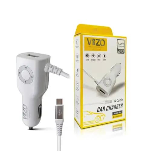 Vizo Diamond Car Charger With Built-in Micro Cable