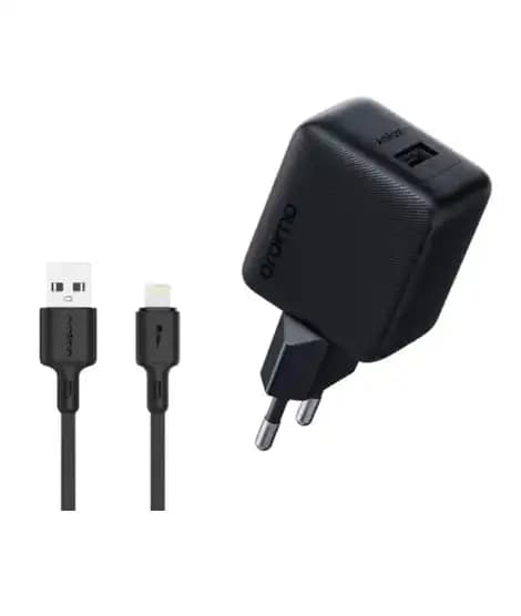 Oraimo Charger Kit With USB Lightning Cable (OCW-5184E+L53)