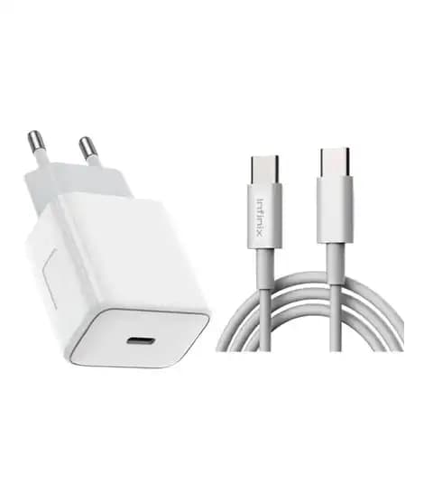 Infinix 30W PD Charger With Type-C To Type-C Cable (XC06)