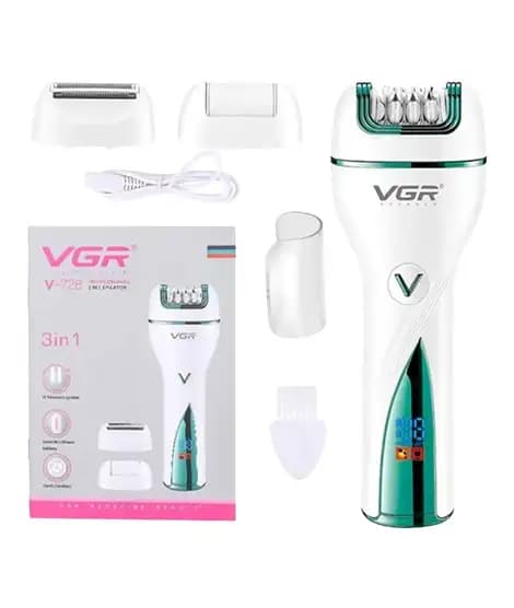 VGR Professional 3 in 1 Electric Epilator (V-728)